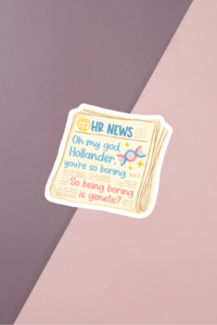 Heated Rivalry Inspired Stickers: HR News Sticker