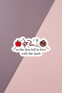 So The Lion Book Sticker