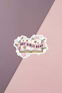 Hot Girls Read Sticker