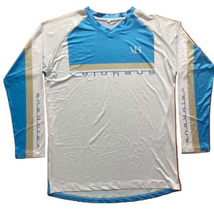 VELOHAUS TEAM BLOK BLUE/CREAM RACING SHIRT