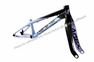 Bmx: Pride Racing Apex Tapered Fork - 20" - Black/Galactic Irridium