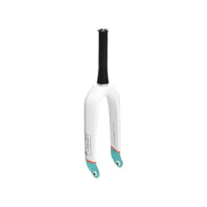 SD Carbon Fork V2 Expert, 10 Mm Matte White/Orange/Teal