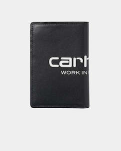 Wallets: Carthartt WIP - Vegas Vertical Wallet - Black/White