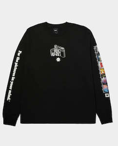 Huf: Huf x Kodak - Inner Vision LS T-Shirt - Black