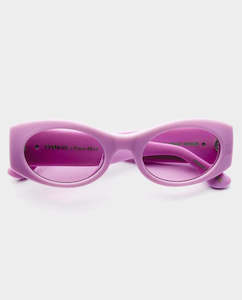 Epokhe: Epokhe - Suede Sunglasses - Mauve Polished/Velvet