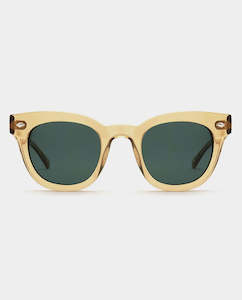 Epokhe: Epokhe - Dylan Sunglasses - Citrine Polished/Green