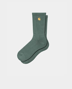 Carhartt WIP - Chase Socks - Silver Pine / Gold