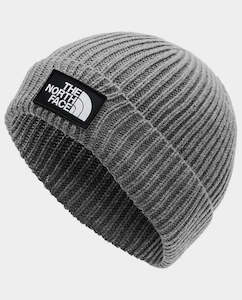 The North Face - Box Logo Cuffed Beanie - Medium Grey Heather