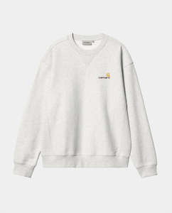 Carhartt WIP - American Script Sweat - Ash Heather