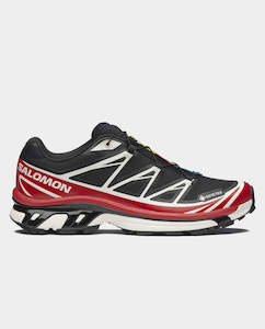 Footwear: Salomon - XT-6 Gore-Tex Shoe - Black/Flame Scarlet/Vanilla Ice