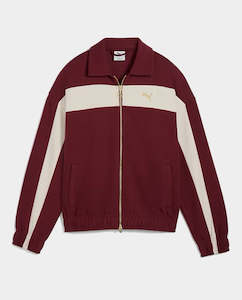 Puma T7 Women’s Relaxed Track Jacket - Ruby Shimmer