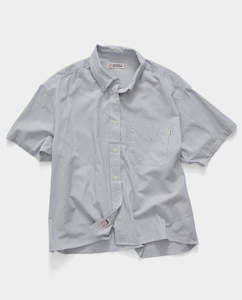 S/Double - Striped SS Shirt - Blue/White