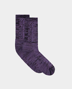 Socks: No Problemo - Glitch Sock - Purple