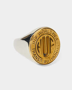 Huf: HUF - Token Signet Ring - Gold