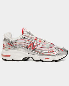 New Balance x thisisneverthat 1000 Shoe - Metallic Silver/Red