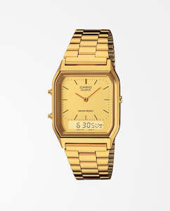 Full Price Items: Casio - Dress Duo AQ230GA-9D Watch - Gold
