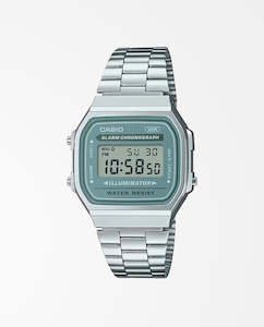 Full Price Items: Casio - Vintage Digital A168WA-3A Watch - Green