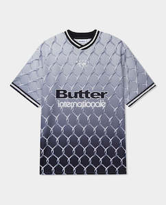 Football Jerseys: Butter Goods - Cage Football Jersey - Grey