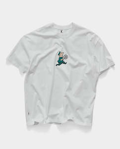 S/Double - Man With Dot Tee - White