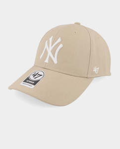 47 Brand - New York Yankees ’47 MVP DT Snapback Hat - Khaki/White