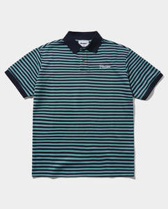Shirts: Butter Goods - Stripe Polo Shirt - Navy/Marine