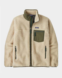 Patagonia - M’s Classic Retro-X Jacket - Dark Natural w/ Basin Green