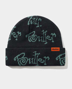 Beanies: Butter Goods - Sidewalk Beanie - Black