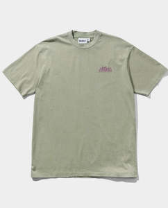 Short Sleeve Tees: Butter Goods - Mountain Equipment T-Shirt - Washed Sage
