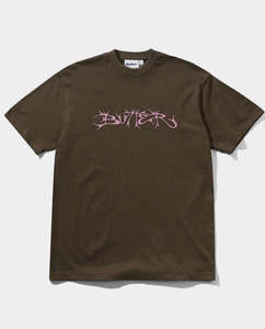 Short Sleeve Tees: Butter Goods - Scrawling T-Shirt - Chestnut