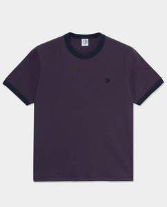 Polar - Ringer T-Shirt - Dark Violet/Navy