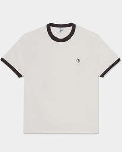 Polar - Ringer T-Shirt - Ivory/Chocolate