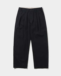 Butter Goods - Pleated Trouser - Washed Black