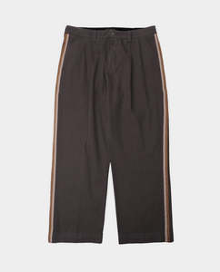 Passport - Herringbone Leagues Club Stripe Pant - Dark Brown
