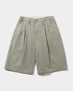 Butter Goods - Pleated Shorts - Washed Fatigue
