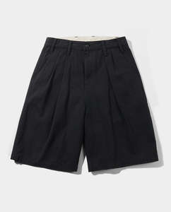 Butter Goods - Pleated Shorts - Washed Black