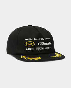 HUF x GReddy - Team Snapback - Black
