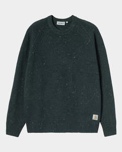 Jerseys: Carhartt WIP - Anglistic Sweater - Speckled Deep Lagoon