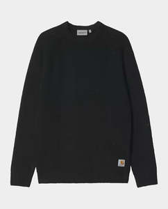 Carhartt WIP - Anglistic Sweater - Speckled Black
