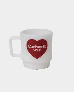 Lifestyle: Carhartt WIP - Heart Glass Mug - White