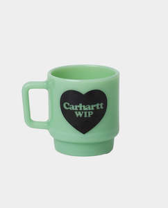 Lifestyle: Carhartt WIP - Heart Glass Mug - Jade