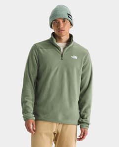 The North Face - Men’s Glacier Fleece Quarter-Zip Jacket - Bark Mist