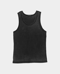 Short Sleeve Tees: Beach Brains - Slip Tank - Vintage Black