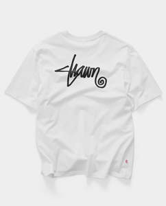 Short Sleeve Tees: S/Double - Shawn T-Shirt - White