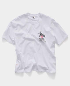 Short Sleeve Tees: S/Double - Shawn Stack T-Shirt - White