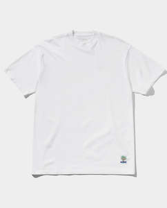 Short Sleeve Tees: Butter Goods - Organic T-Shirt - White