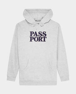 Hoodies: Passport - Official Stacked Applique Hoodie - White Marle