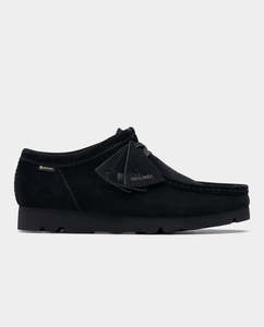 Clarks - Gore-Tex Wallabee Shoe - Black Suede