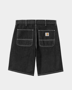 Shorts: Carhartt WIP - Simple Short - Black Stone Washed
