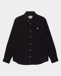 Carhartt WIP - Madison Fine Cord Shirt - Black/Wax