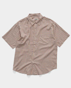 S/Double - Butterfly SS Shirt - Orange/Blue